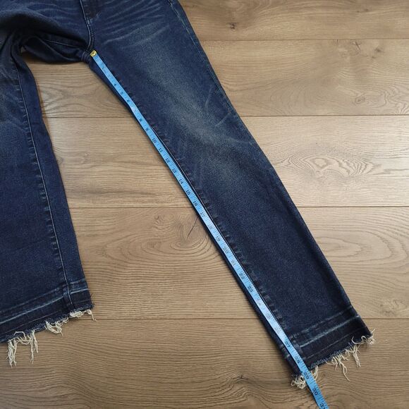 Pilcro Anthropologie Jeans Womens 26 Blue High Rise Cigarette Normcore Preppy - Picture 9 of 11